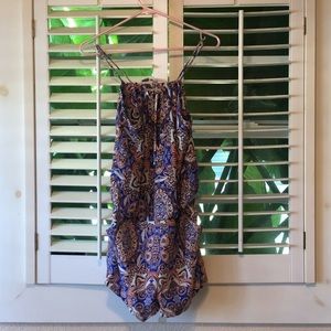 Parker Keyhole Silk Romper